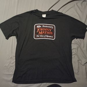 johnny mathis single stitch 40th anniversary voice of romance shirt XL